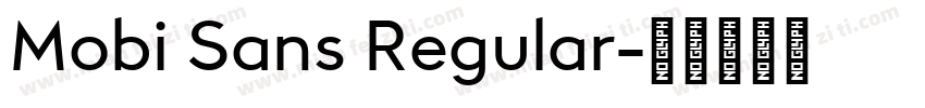 Mobi Sans Regular字体转换